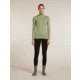 Icebreaker Merino 260 Tech Long Sleeve Half Zip Thermal Top - Womens, Lichen, Large, IBB04390A74L
