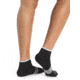 Icebreaker Multisport Light Mini Socks - Womens, Black/Snow/Metro Heather, Medium, IB105127377M