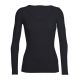 Icebreaker Siren Long Sleeve SweeTheart Top - Womens, Black, Extra Large, IB103194001XL