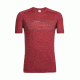 Icebreaker Sphere Short Sleeve Crewe Linescape Island, Vintage Red, L, 104173601L