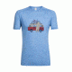 Icebreaker Sphere Short Sleeve Crewe Van Surf Life, Chalk Blue Hthr, M, 104175401M