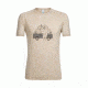 Icebreaker Sphere Short Sleeve Crewe Van Surf Life, Straw Hthr, L, 104175201L
