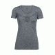 Icebreaker Tech Lite Short Sleeve Scoop Night Owl, Gritstone Hthr, L, 104158001L