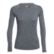 Icebreaker Zone Long Sleeve Crewe, Gritstone Hthr/Snow, XL, 102570002XL