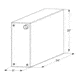Icon Fresh Water Tank With 1/2in.Ftp And 1-1/4" Filler Wt2450, 54in x 9in x 20", 39 Gallon, 12450