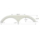 Icon Tandem Axle Fender Skirt Fs1705 For Keystone, Polar White, 1705