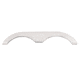 Icon Tandem Axle Fender Skirt Fs774 For Keystone, Polar White, 1637