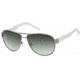 Just Cavalli JC346S Sunglasses - Shiny Palladium Frame Color, Gradient Green Lens Color
