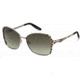 Just Cavalli JC407S Sunglasses - Shiny Light Bronze Frame Color, Gradient Green Lens Color