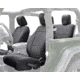 King 4WD Seat Covers, Jeep Wrangler JK 2 Door 2008 - 2012, Neoprene, Black/Black, 11010301