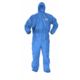 KLEENGUARD 3XL A60 Bloodborne Pathogen and Chemical Splash Protection Denim Blue Coveralls, Kimberly-Clark Professional, Case 20, 45096-20