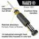 Klein Tools 15in1 Multi-Bit Ratcheting Screwdriver, Black/Yellow, 32305