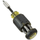 Klein Tools 8in1 Multi-Bit Adjustable Length Stubby Screwdriver, Black, 32308