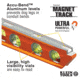 Klein Tools ACCU-BEND Level, 4 Vial, Orange, 935AB4V