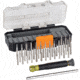 Klein Tools All in1 Precision Screwdriver Set with Case, Black/Yellow, 32717
