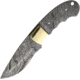 Knifemaking Knife Blade Finger Groove, 4 Damascus steel blade, Finger grooved handle, BL145D BL-MAY10