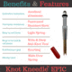 Knot Kneedle Fishing-Knot Tool, Quickly Tie over 20 FishingKnots, KK