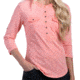 Khloe Shirt - Womens-Peach-X-Large