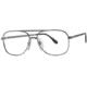 LAmy Westport Single Vision Prescription Eyeglasses - Frame Gunmetal, Size 57/15mm LYWST0F264597