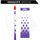 Last Chance WrapWorks Stock Diamonds Drift White/Purple Precision Flex L-Series, 1503385
