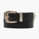 Lejon Dakota Leather Belt - Women's, Black, Small, VB-63881-S