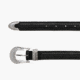 Lejon Magnolia Leather Belt - Womens, Black, Extra Large, VB-10001-XL