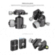 Leofoto LX-255CT/XB-32 Reversible Travel Tripod w/ Ball Head Set, Black, LX-255CT+XB-32
