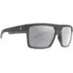 Leupold Becnara Sunglasses, Matte Black/Gloss Black Frame, Square Shadow Gray Flash Lens, Polarized, Regular-Wide, 179102