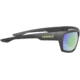 Leupold Packout Mens Sunglasses, Matte Black Frame, Square Emerald Mirror Lens, Polarized, Regular, 179095