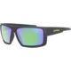 Leupold Switchback Sunglasses, Matte Black Frame, Square Emerald Mirror Lens, Polarized, Regular-Wide, 179093