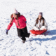 Lifetime Products 48in Premium Snow Sled, 2 Pack, Red, 91181