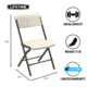 Lifetime Products 37-Inch Fold-In-Half Table and 4 Chairs Set