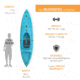 Lifetime Products Emotion Cabrio Hybrid 110 Sit-In and Sit-On-Top Kayak w/Paddle
