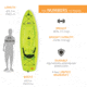 Lifetime Products Hydros 85 Sit-On-Top Fishing Kayak w/Paddle