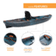 Lifetime Products Teton Pro 116 Sit-On-Top Fishing Kayak