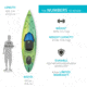 Lifetime Products Tide 103 Sit-Inside Kayak w/Paddle