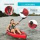 Lifetime Products Tamarack 100 Sit-On-Top Kayak w/Paddle, Red, Large, 90486
