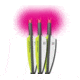Lumenok 22in Carbon Bolt w/Capture Nocks, 3-Pack, Pink BCAP223P