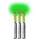 Lumenok Lighted Arrow Nock X-Series, Green, 3pk