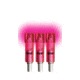 Lumenok Lighted Crossbow Nock Excalibur Diablo/Firebolt Flat Bolt Ends, 3-Pack, Pink EXCF3P