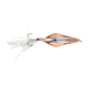 Lunkerhunt Rattle Spud Bait, Silver Orange, 1/8 oz, RS102