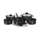 Magma Nesting Cookware Set - Black + Cooking Utensils, nesting-cookware-set-black-cooking-utensils