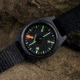 Marathon Unmounted Glow in the Dark Wrist Compass, Black Dial, Black Nylon DEFSTAN Strap, CO194001