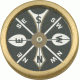 Marbles Large Pocket Compass, 1 3/4in. diameter MR223