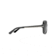 Maui Jim Melika Fashion  Sunglasses,Gloss Black with Silver Temples,Neutral Grey Lens GS760-02