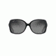 Maui Jim Melika Fashion  Sunglasses,Gloss Black with Silver Temples,Neutral Grey Lens GS760-02