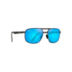 Maui Jim Waihee Ridge Sunglasses,Brushed Dark Gunmetal,Blue Hawaii Lens, B777-02C