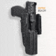 Maxtor Tactical Kydex Classic Clip-on OWB Belt Holster w/ TLR-8, Sig Sauer P365 X-MACRO, Right, Carbon Fiber, OWBCP-CF-MACRO-TLR8