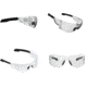 Mechanix Wear Vision Type-N Safety Glasses, Clear/Black, One Size, VNS-10AA-BU