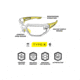 Mechanix Wear Vision Type-X Safety Glasses, Black Frame with Smoke Lens, One Size, VXF-20AF-BU